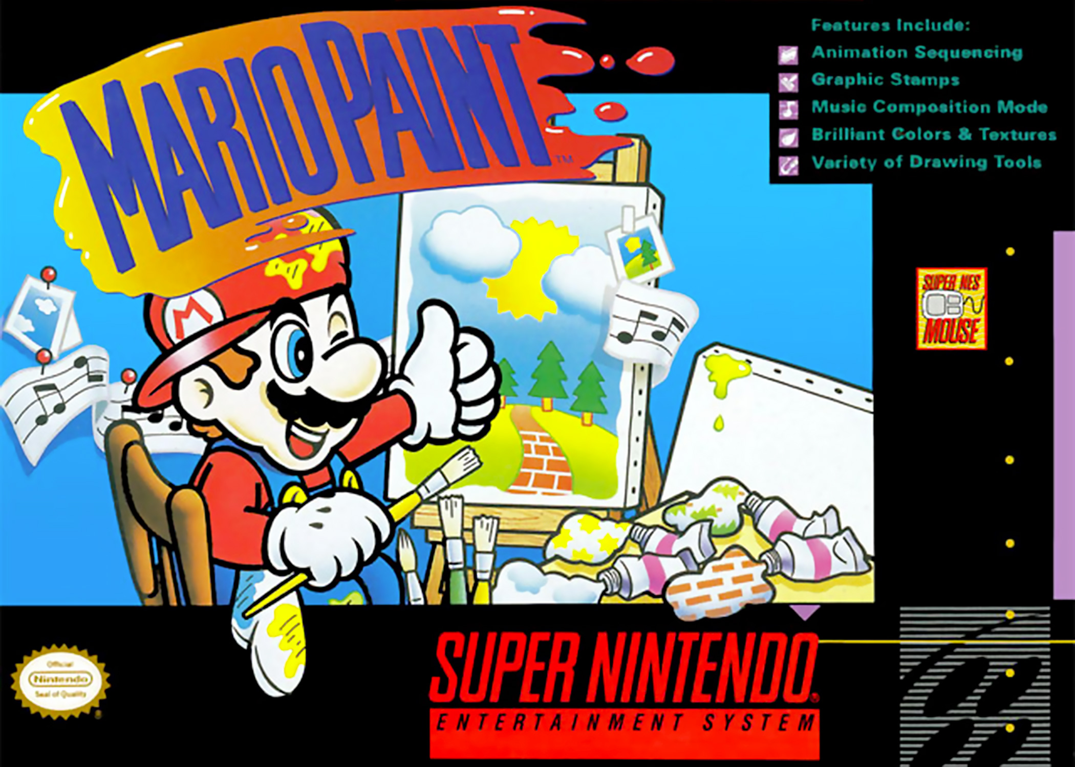 Mario Paint SNES - Gaming Zone JeanWich.com